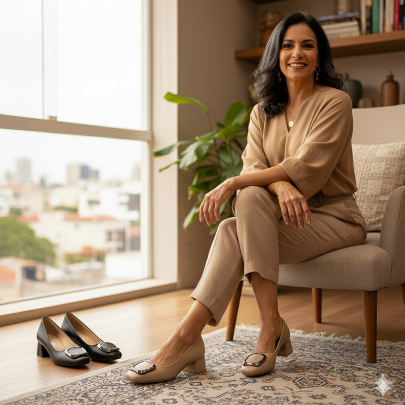 [PAGUE 1 E LEVE 2] Sapatilha Baronesa + BRINDE (Meias de alta compressão)